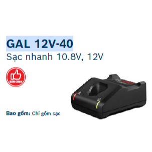Sạc pin GAL 12V-40 10.8V/12V Bosch