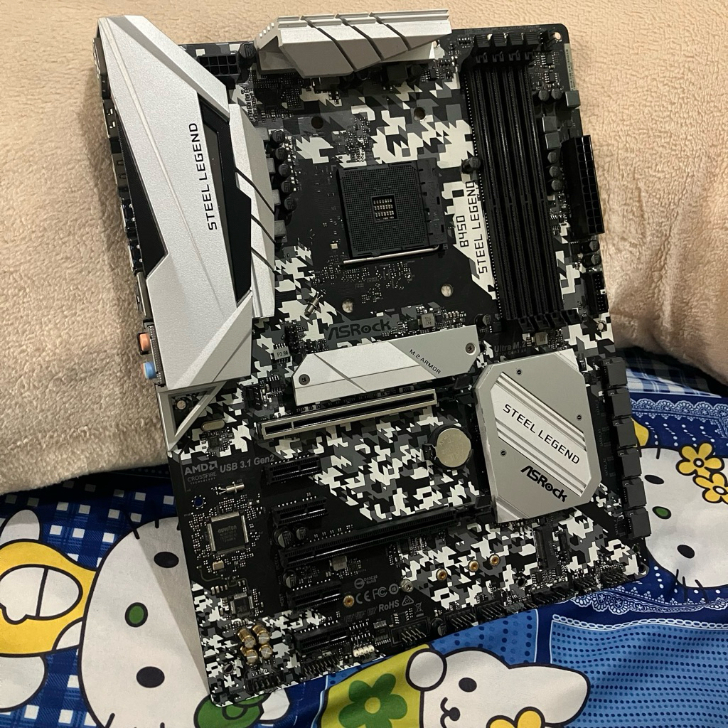[THANH LÝ] B450 Steel Legend ATX lỗi 2 khe RAM, hoạt động bình thường.