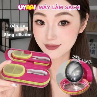 UYAAI GoCapsule – Hộp đựng kính áp tròng mini tiện mang theo Làm sạch sóng âm, tĩnh, di động, sạc Type-C