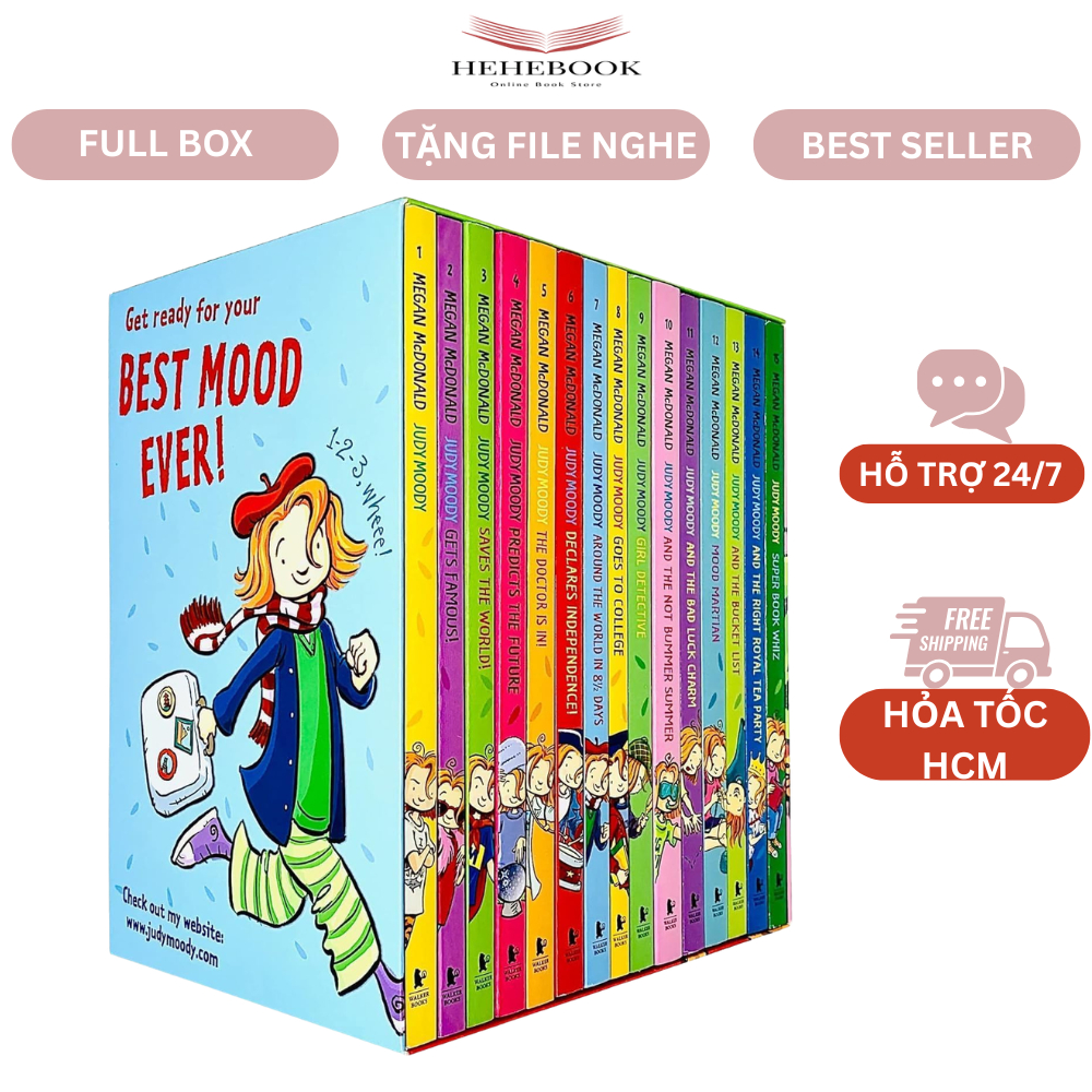 Sách - Judy Moody 14 cuốn Best-Seller tại Anh và Mỹ, full hộp cứng đẹp