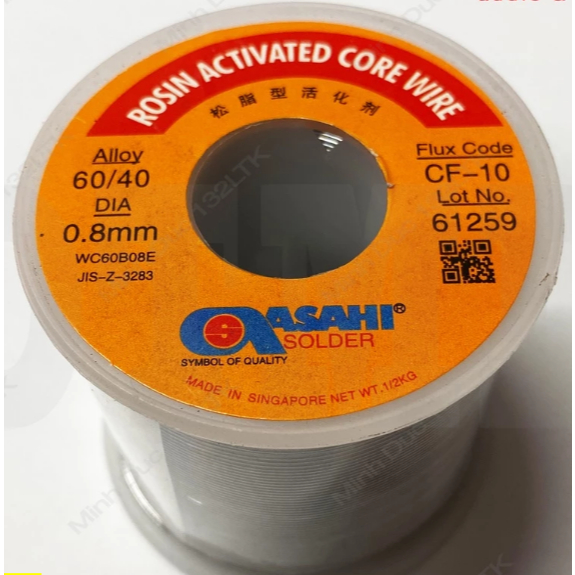 Thiếc hàn Asahi 0.8mm- 500g  Singapore