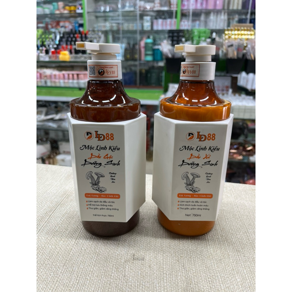 Cặp Dầu Gội Xả Mộc Linh Kiều LD88 750ml – Dưỡng Sinh Thảo Dược, Làm Sạch Da Đầu, Tóc Mềm Mượt