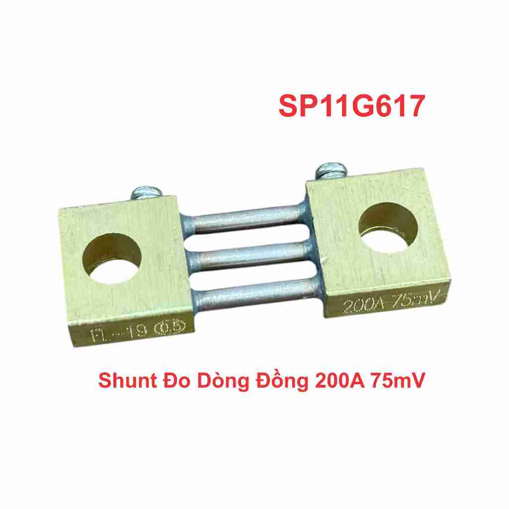 Shunt Đo Dòng Đồng 200A 75mV