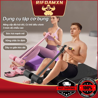 Dụng Cụ Tập Cơ Bụng Đồ Dùng Thể Thao Tại Nhà Đa Năng Có Đế Hút Chân, Kèm Dây Kéo Lực, Gập Bụng Giảm Eo Béo Nam Nữ