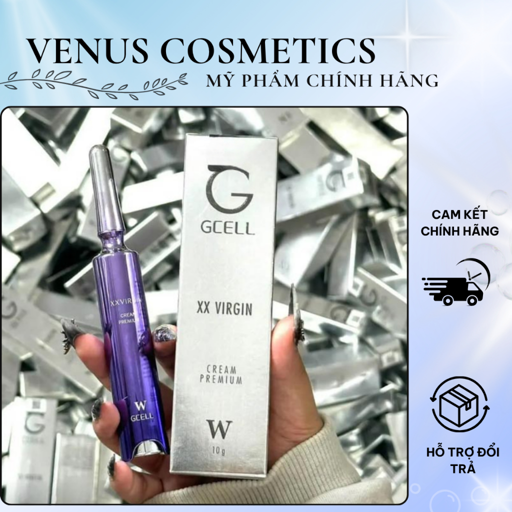 Kem Làm Hồng Nhũ Hoa Và Vùng Kín GCell XX Virgin Cream Premium mẫu mới