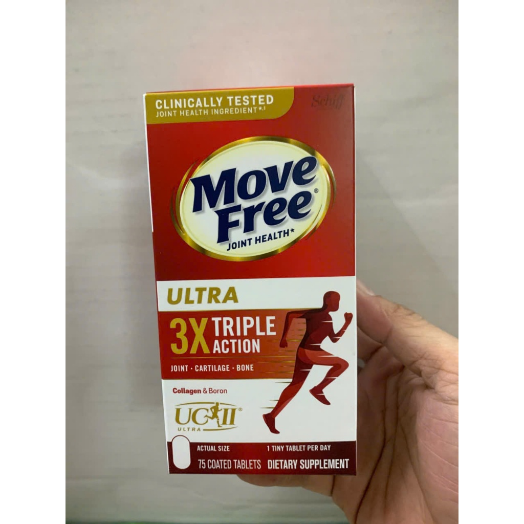 Date 8/28 - Viên uống bổ xương khớp Schiff Move Free Ultra 3X Triple Action 75 viên của Mỹ