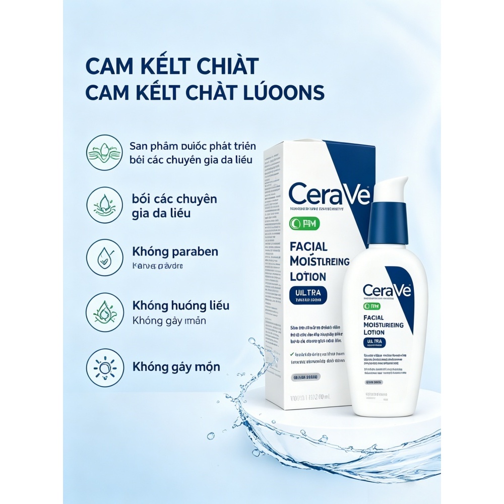 Sữa Dưỡng Ban Đêm CeraVe PM 89ml Không Dầu Dành Cho Da Mụn