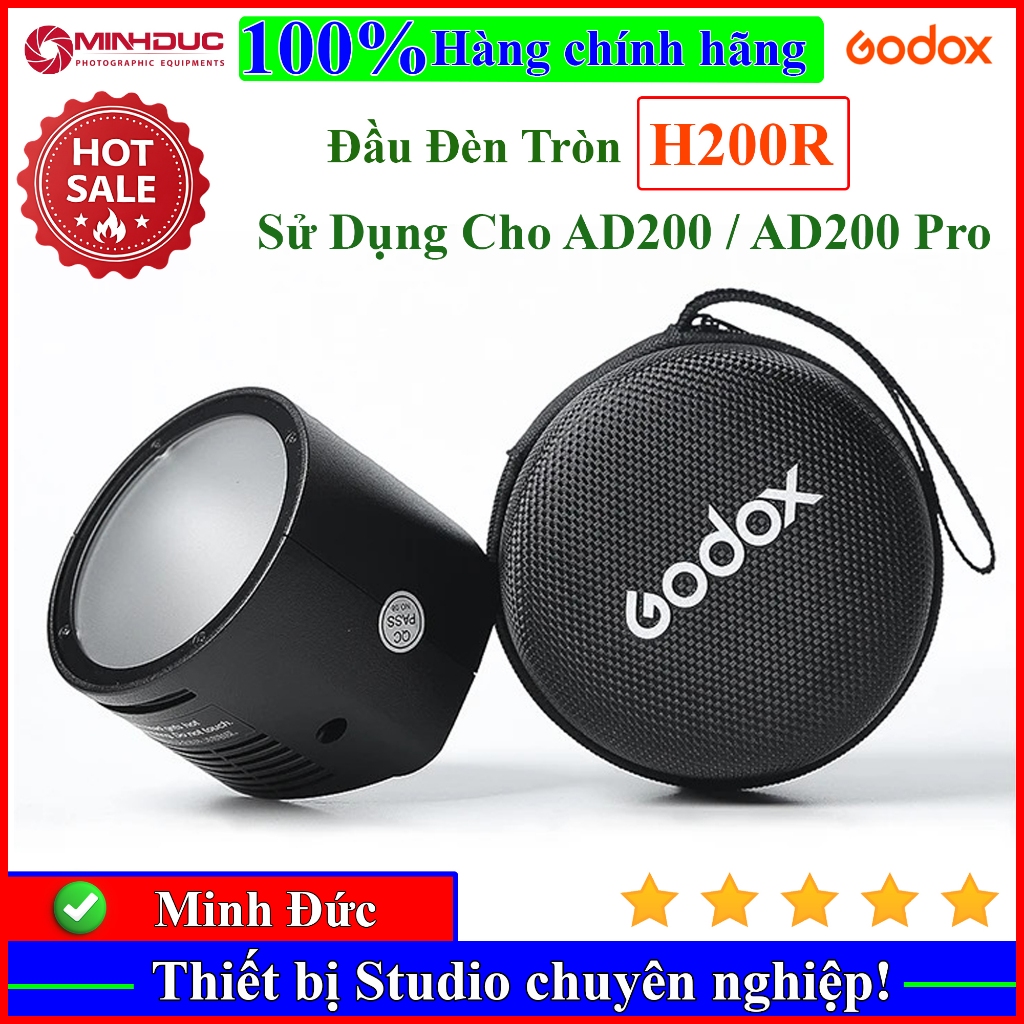 Đầu Đèn H200R - Phụ Kiện Chụp Ảnh Chuyên Nghiệp Cho Godox AD200, AD200Pro ( MINH ĐỨC )