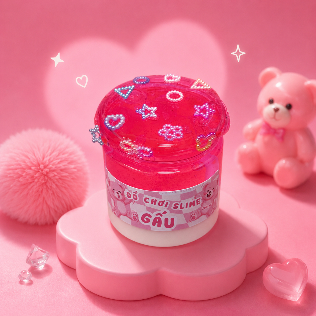 Lavis Slime - SLIME GẤU - 2 lớp slime trong + slime cơ bản