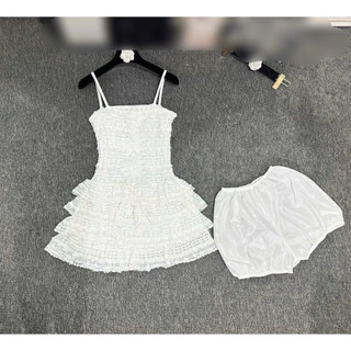 VÁY REN CHÂN TẦNG GẮN HOA VINTAGE SIÊU XINH CÓ KÈM QUẦN BÍ BẢO HỘ