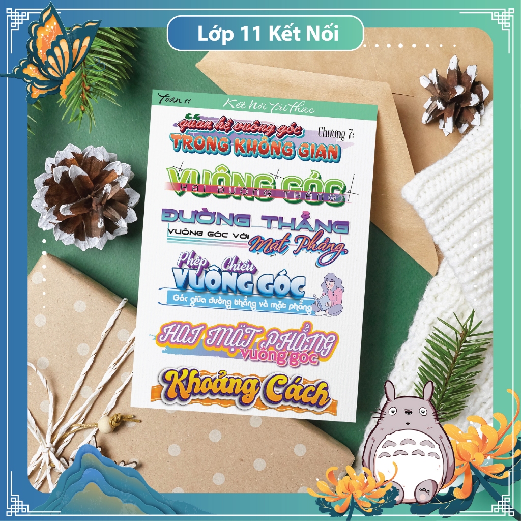 (Kết Nối toán 11) Sticker tiêu đề toán 11 gồm 10 tờ tiêu đề