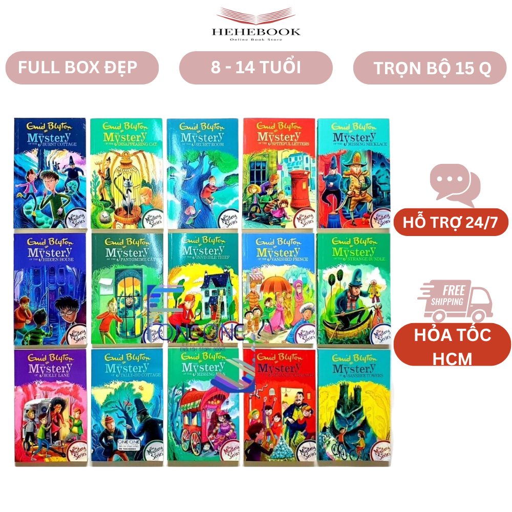 Sách kinh điển - THE MYSTERY SERIES - ENID BLYTON 15 cuốn