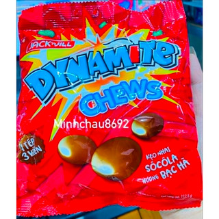 Kẹo ba viên Dynamite chew , kẹo nhai hương socola bạc hà