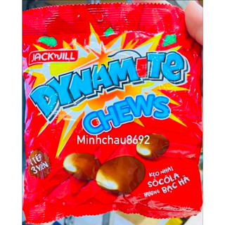 Kẹo ba viên Dynamite chew , kẹo nhai hương socola bạc hà
