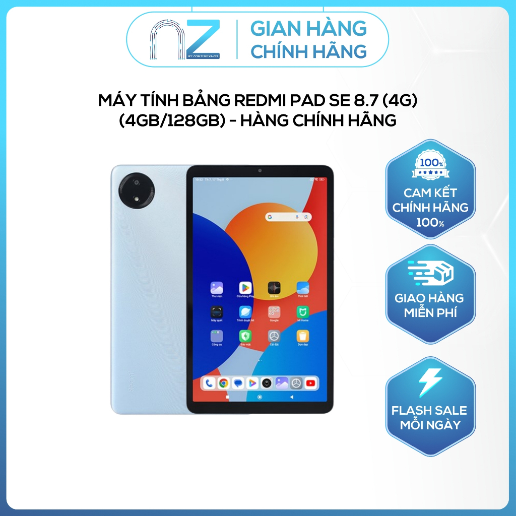 [ Chính Hãng ] Máy Tính Bảng Redmi Pad SE 8.7 inch (4G) (4GB/128GB) - Nguyên Seal
