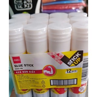 Hồ dán giấy Deli, Mic keo khô không độc hại bám dính tốt