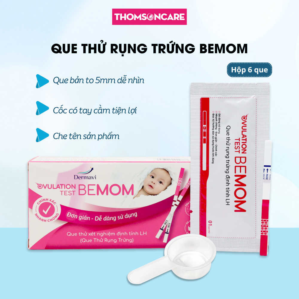 Que thử rụng trứng Ovulation Bemom que test trứng, canh trứng rụng, nhanh, chính xác cho phụ nữ