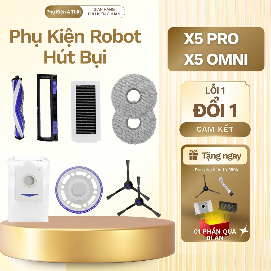 Phụ kiện Robot hút bụi Ecovacs Deebot X5 X5 Pro Omni X5 Hybrid _ Phụ kiện thay thế