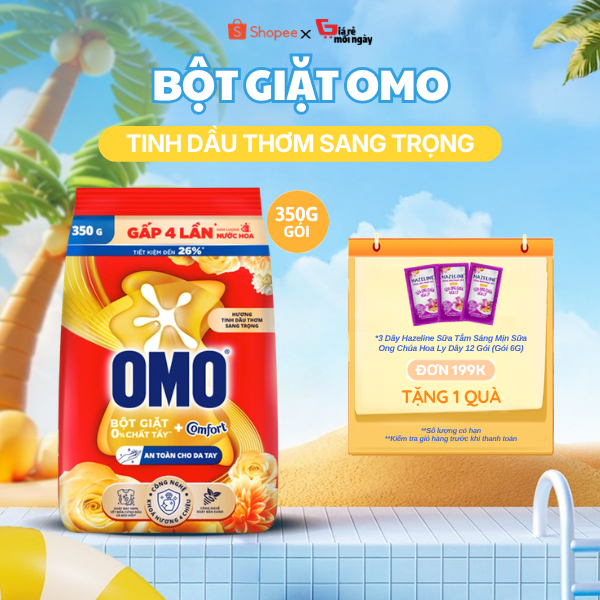 Bột Giặt OMO Tinh Dầu Thơm (Túi 350g)