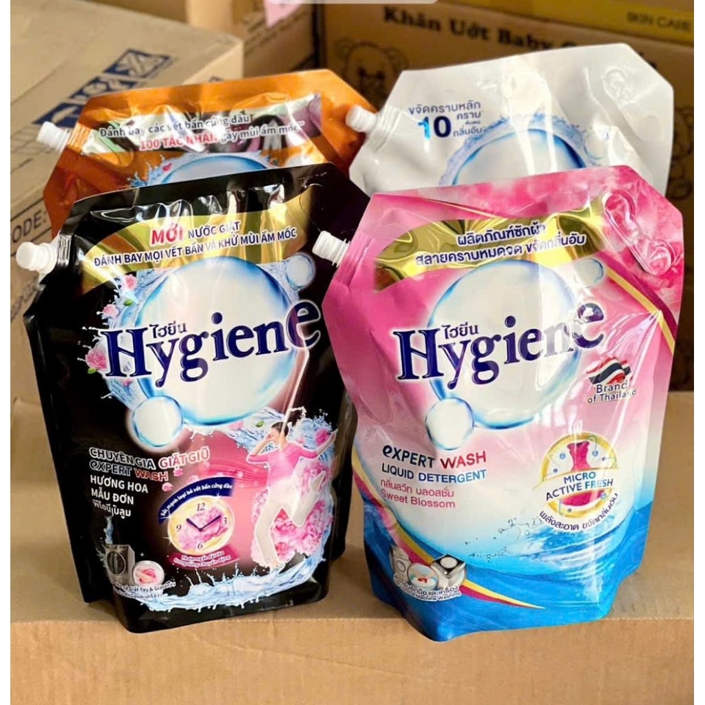 Nước Giặt Hygiene Thái SX VN - 1. 8 Lít  và 3 Lít