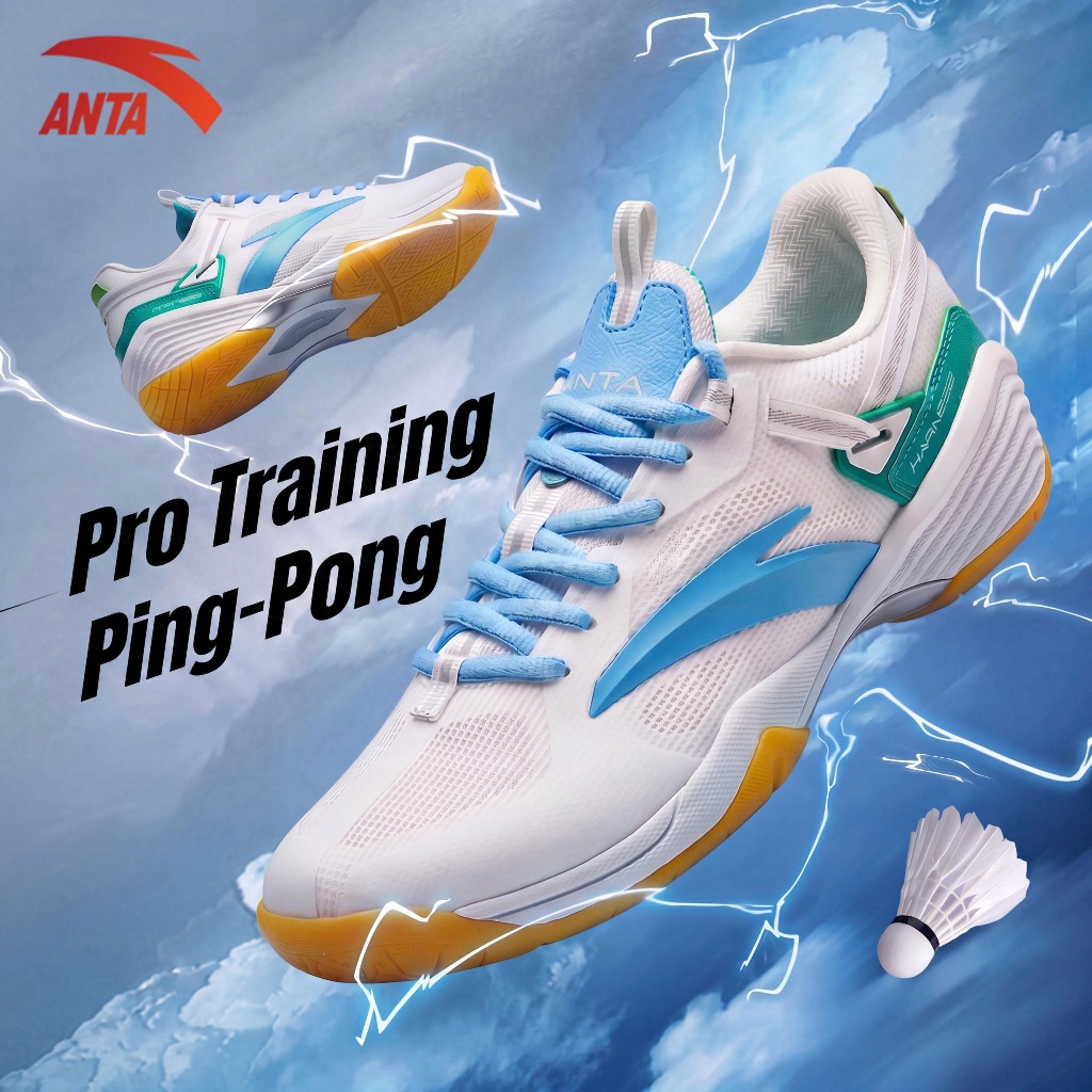 ANTA Giày Cầu Lông/ Pickleball/ Tennis Nam PINGYU 9124F4401