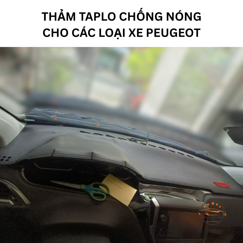 Thảm Taplo Chống Nóng Cực Hiệu Quả Cho Xe PEUGEOT 208 2008 3008 5008 Bảo Vệ Mặt Taplo xe PEUGEOT