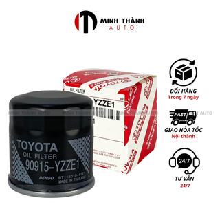 Lọc nhớt động cơ, lọc dầu xe Vios, Wigo, Yaris, Rush, Camry, Altis, Corolla Cross, Avanza mã 90915YZZE1 MINH THÀNH AUTO
