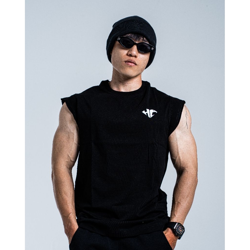 Áo Tập Gym Nam Nữ Cut Off Tank Form Rộng Thấm Hút Tốt – HARD CAPUT – Quà Tặng Móc Khóa 3D