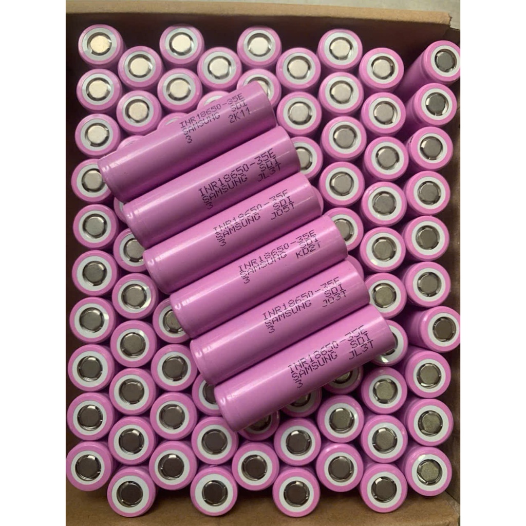 Pin 18650 SAMSUNG 35E 3500mAh xả 10C 20A,Nội trở:20mΩ-21mΩ  - Hàng New 100%