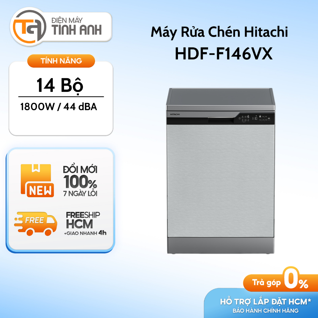 Máy Rửa Chén Độc Lập Hitachi HDF-F146VX