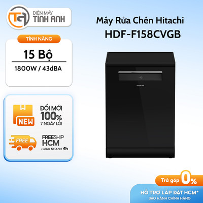 Máy Rửa Chén Độc Lập Hitachi HDF-F158CVGB