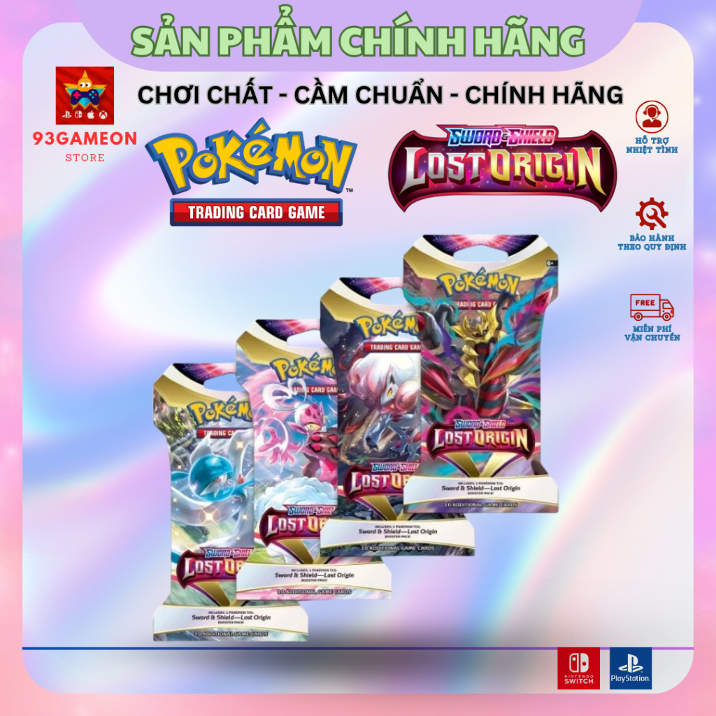 [CHÍNH HÃNG] Pokemon TCG: Sword & Shield - Lost Origin Sleeved Booster Pack