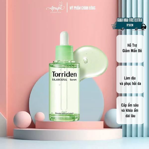 Serum Torriden Rau Má Làm Dịu Da, Hỗ Trợ Giảm Mẩn Đỏ Cho Da Torriden Balanceful Cica Serum 50ml