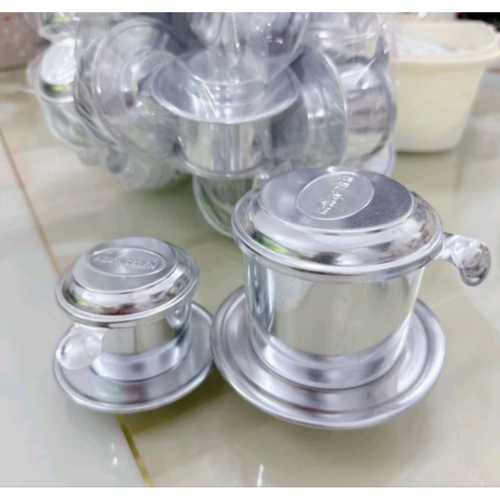 Phin cafe nhiều kích cỡ phin nhôm pha cafe