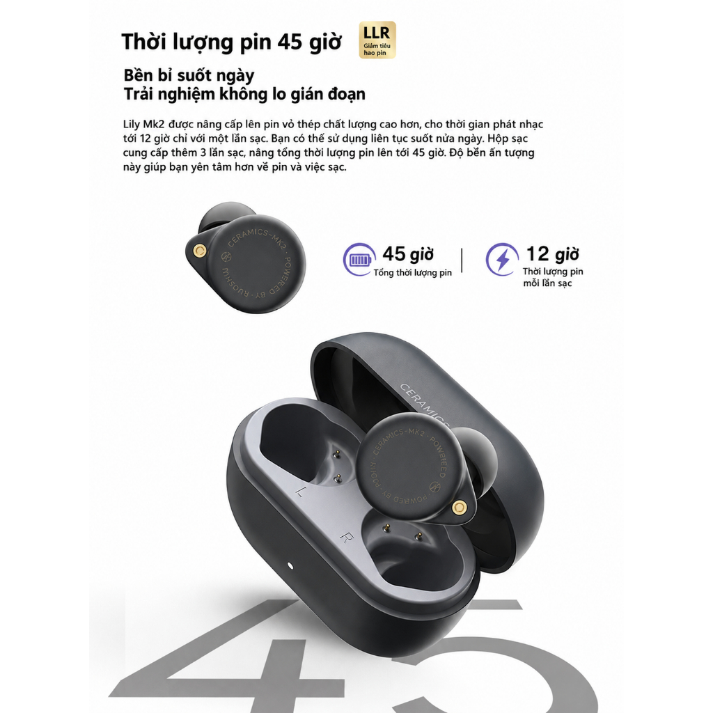 Tai nghe TWS Bluetooth Roseselsa Ceramics MK2 nghe nhạc, chơi game độ trễ thấp | QMTECH STORE | BigBuy360 - bigbuy360.vn