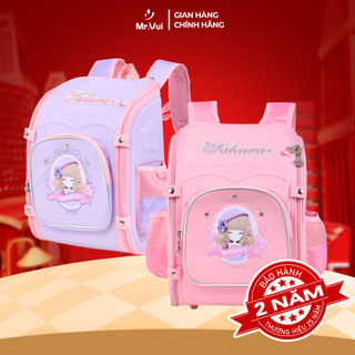 Balo chống gù mr vui blcg854 dành cho bé gái