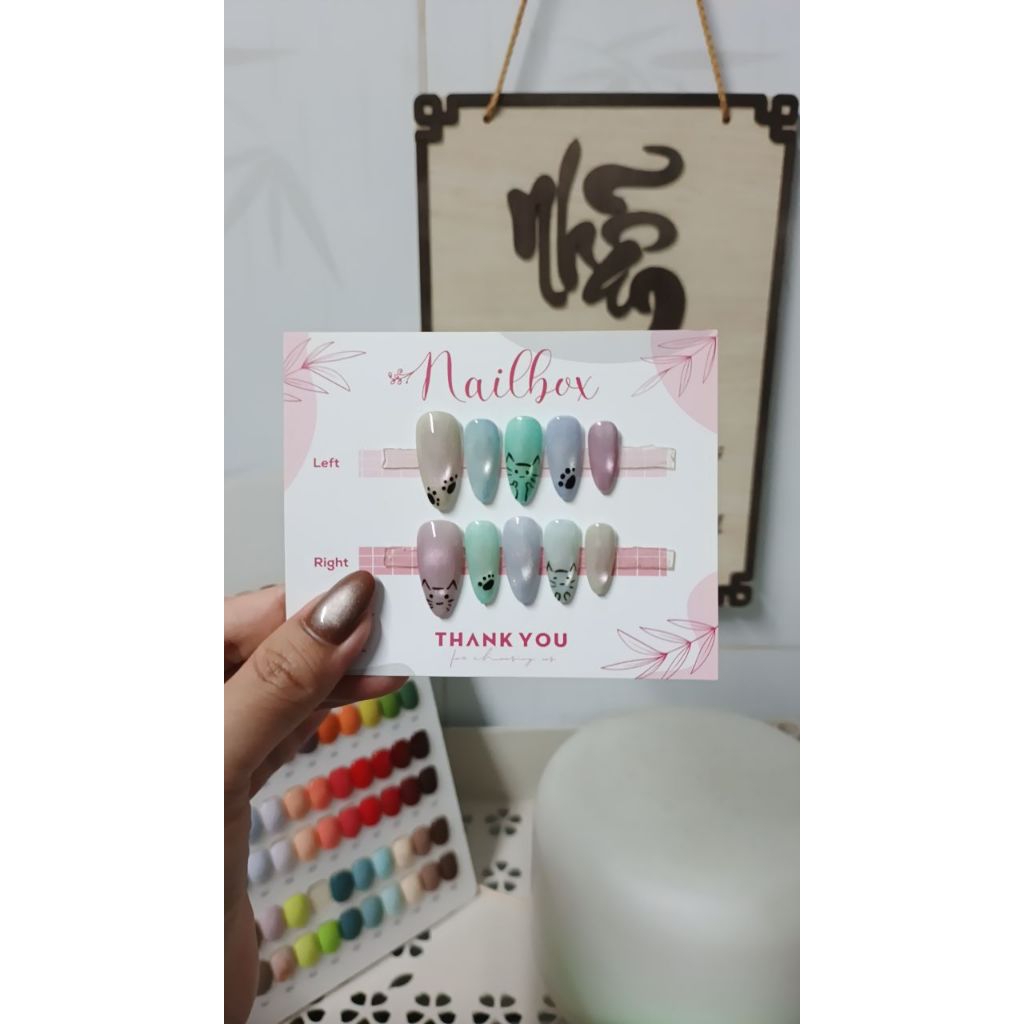 Nailbox mắt mèo 5 màu - MS031