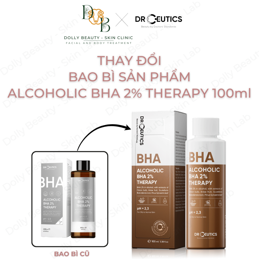 [DRCEUTICS] BHA nền cồn-giảm mụn, ngừa thâm  ALCOHOLIC BHA 2% THERAPY