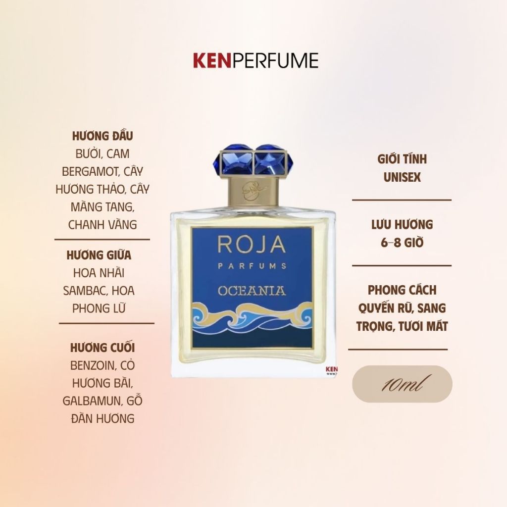 10ML Roja Oceania | Nước Hoa Unisex | Ken Perfume