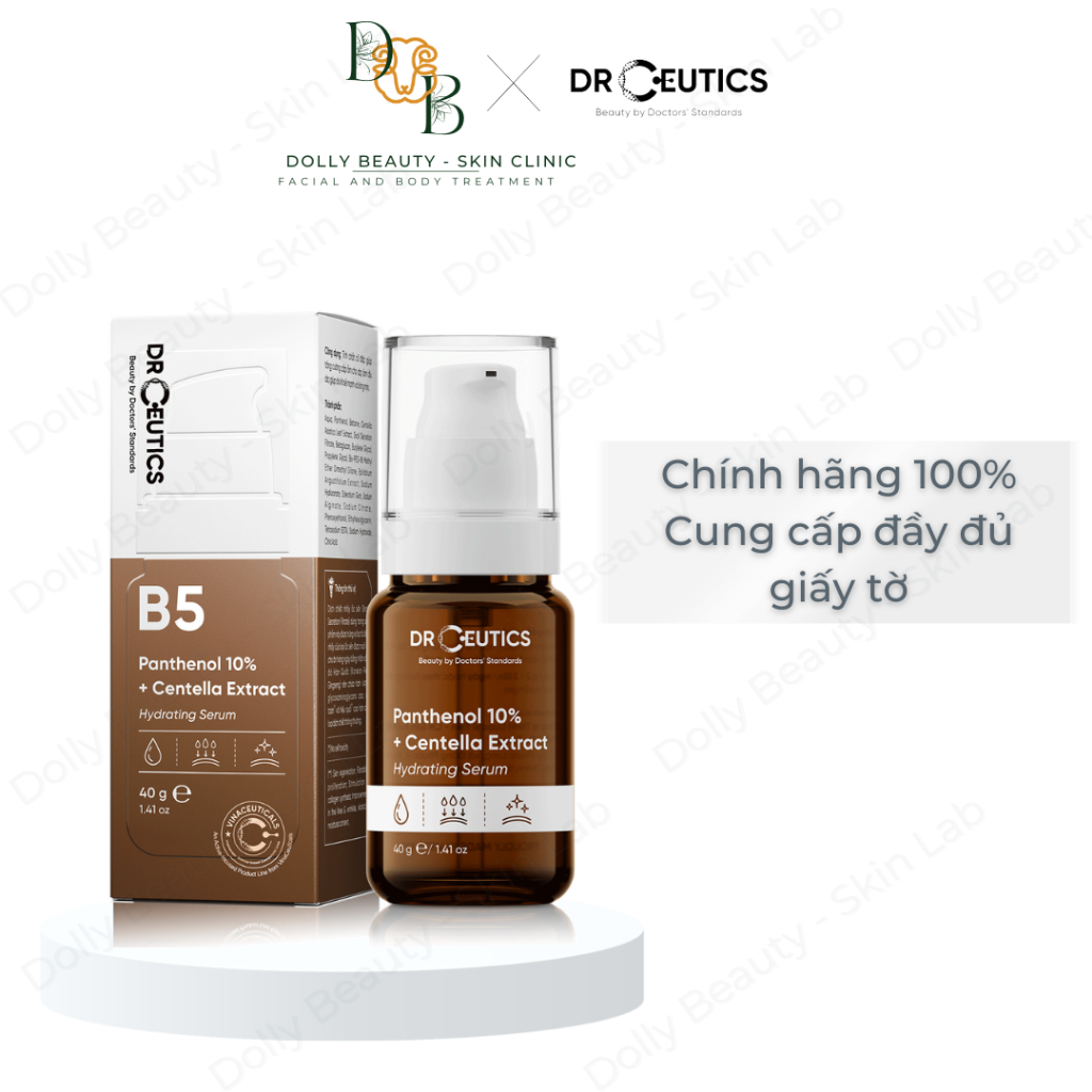 [DRCEUTICS] Serum B5 10% Chống Lão Hóa Ngừa Mụn PANTHENOL 10% + CENTELLA EXTRACT HYDRATING SERUM