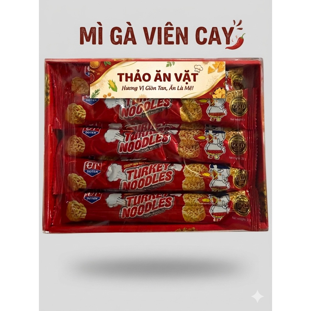 [ Hộp 30 Gói ] Mỳ Tôm Viên Cay Vị Gà Thơm Ngon 2 Vị Mì Nhanh Chóng Yummi