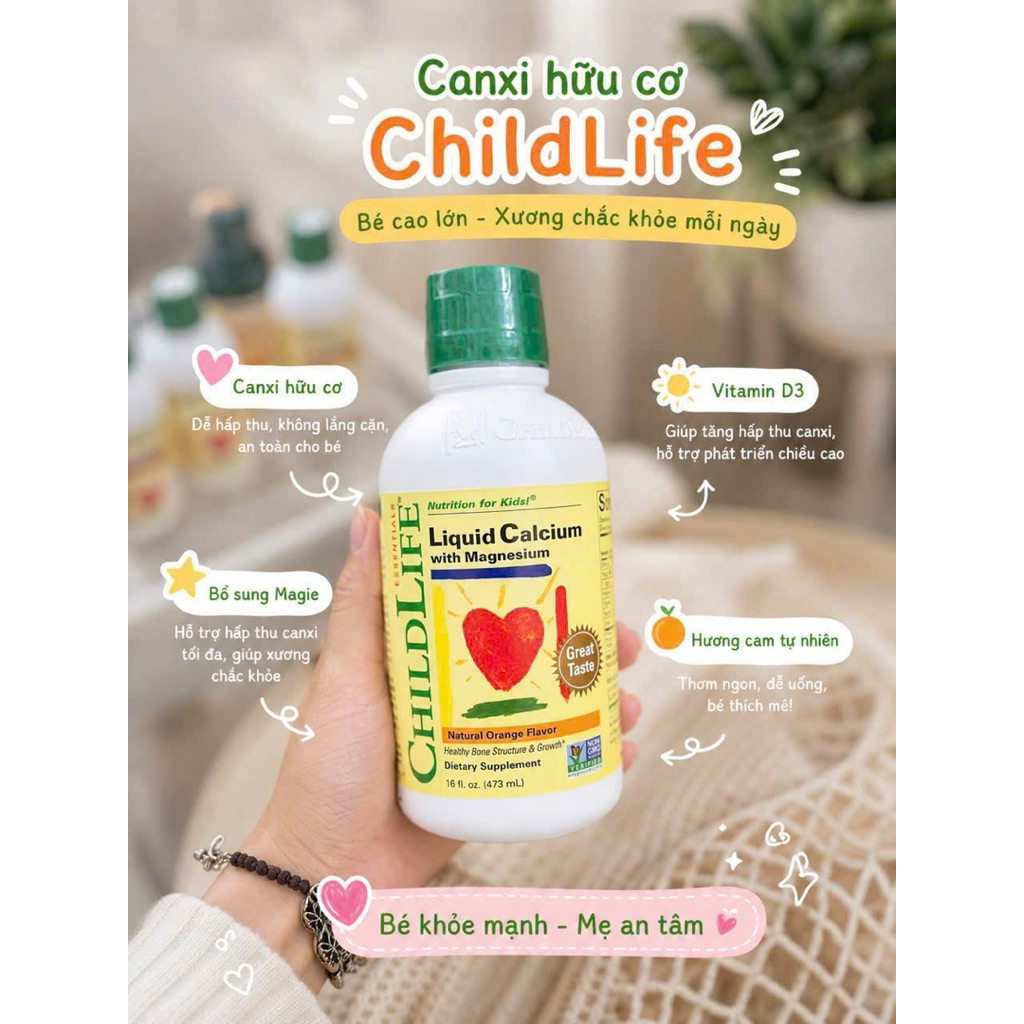 Childlife Liquid Calcium with Magnesium, Chai 473ml [us]