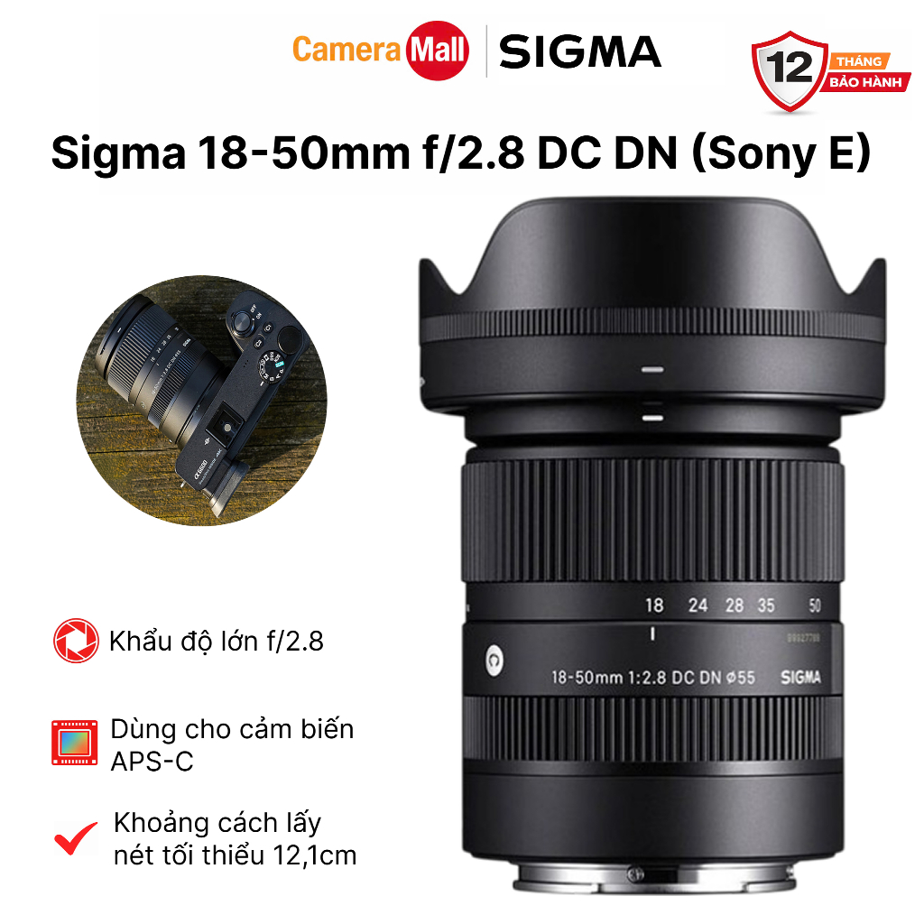 Sigma 18-50mm f/2.8 DC DN (Sony E) Chính Hãng