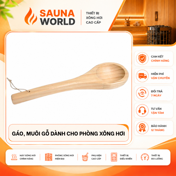 Gáo Gỗ Thông Phần Lan Sauna World Phụ Kiện Phòng Xông Hơi Khô Sauna Cao Cấp