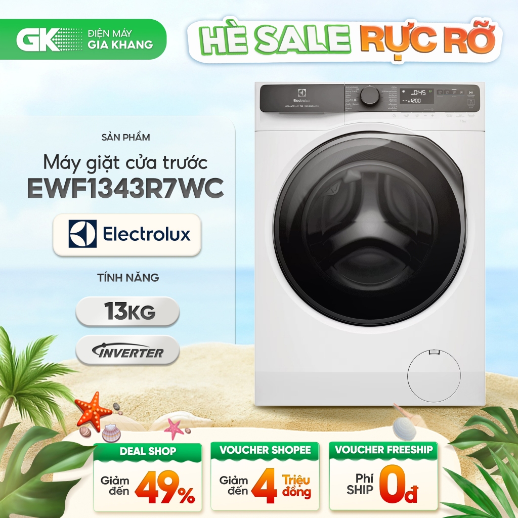 Máy Giặt ELECTROLUX EWF1043R7SC | EWF1043R7WC | EWF1143R7SC | EWF1143R7WC | EWF1343R7WC [Freeship HC