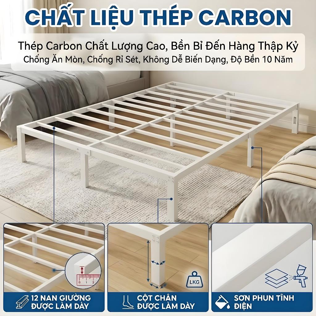MY Giường sắt Được làm dày và gia cố chắc chắn xoay êm ái có không gian chứa đồ dưới gầm giường | BigBuy360 - bigbuy360.vn