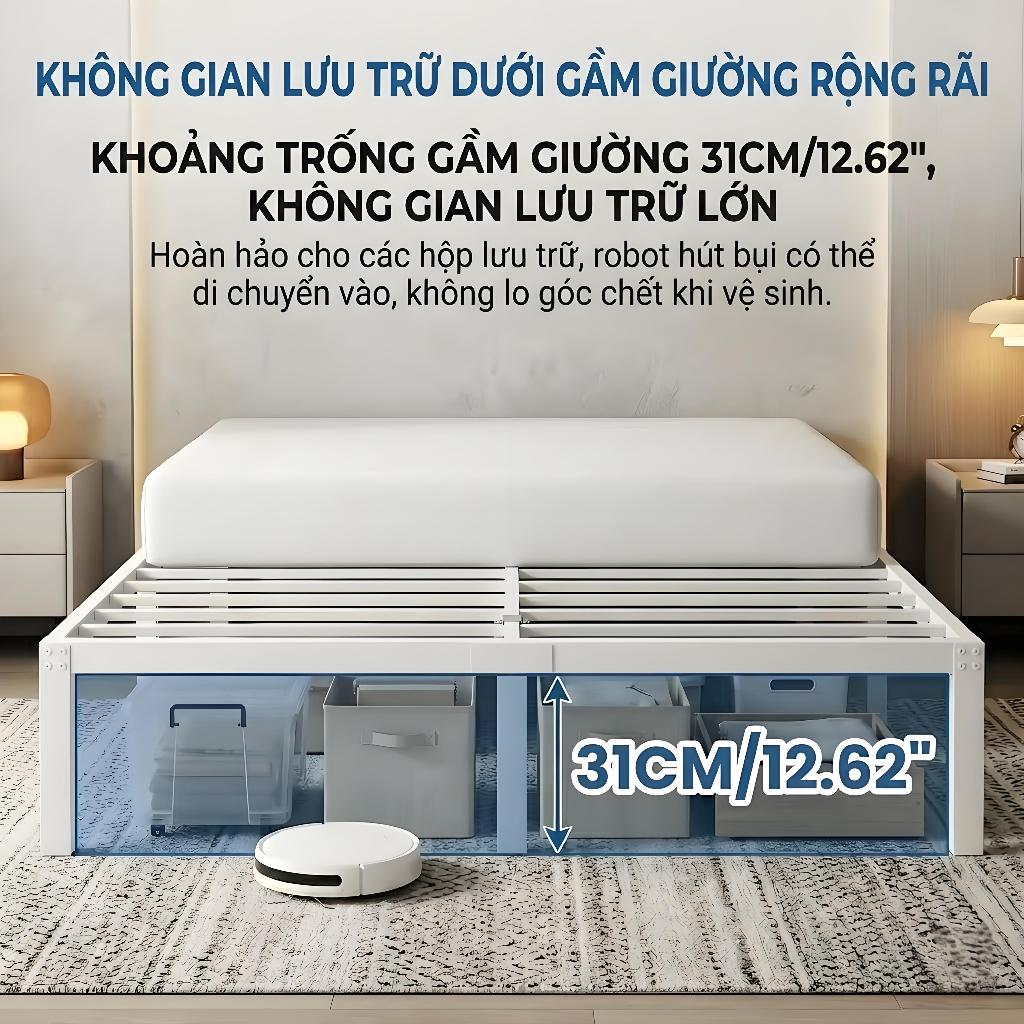MY Giường sắt Được làm dày và gia cố chắc chắn xoay êm ái có không gian chứa đồ dưới gầm giường | BigBuy360 - bigbuy360.vn