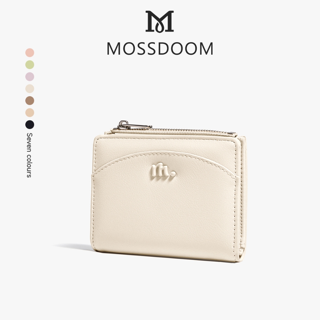 MOSSDOOM Vellie Wallet Ví đựng tiền xu có thể gập lại ngắn Thiết kế dễ thương và sành điệu có sẵn nh