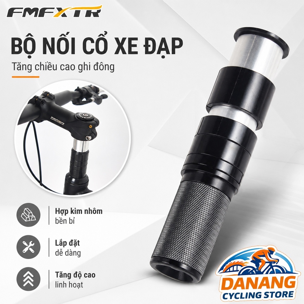 Bộ Nối Cổ Xe Đạp FMFXTRA Kiểu Mới, Tăng Chiều Cao Ghi Đông Xe Đạp Dễ Lắp Đặt