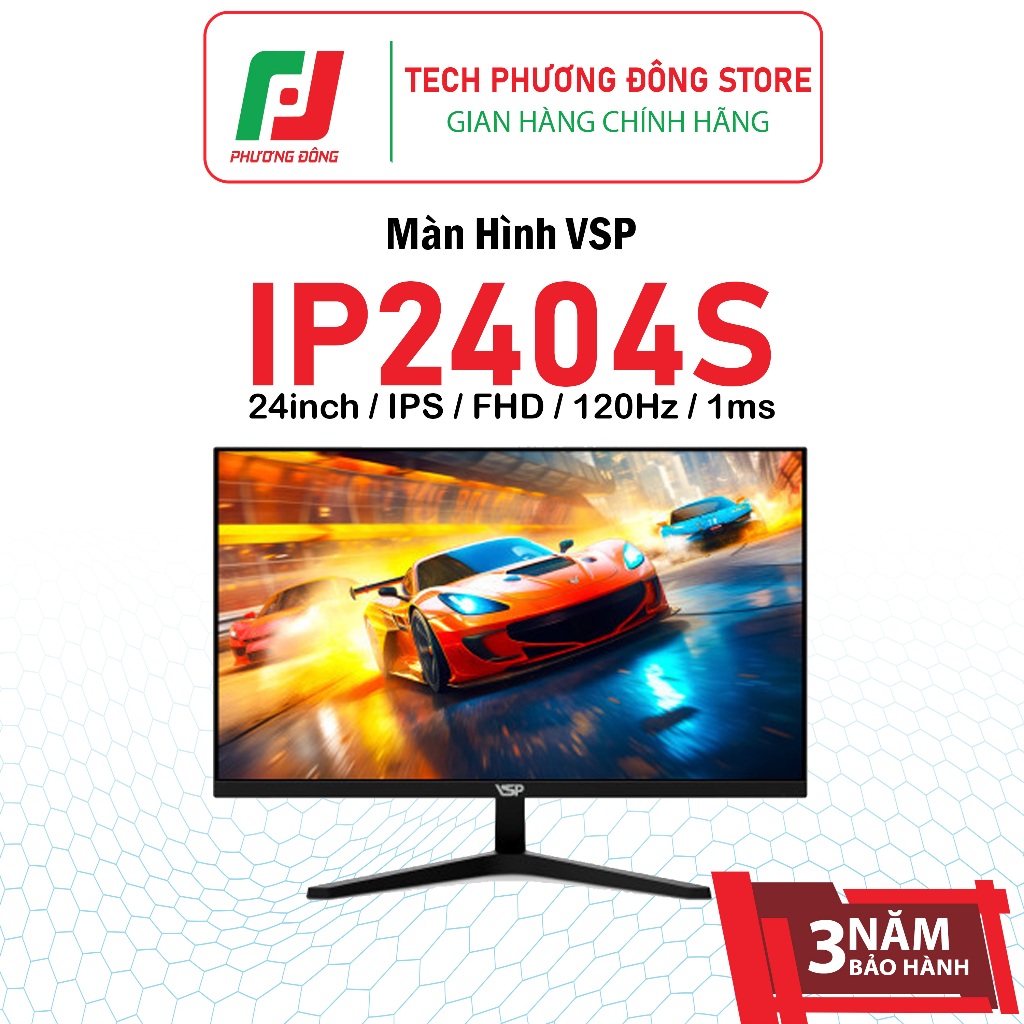 Màn Hình VSP IP2404S  24inch IPS FHD 120Hz 1ms | Chính Hãng | Bảo Hành 36 Tháng